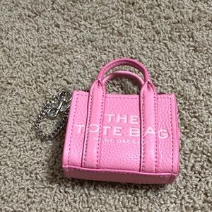 Marc Jacobs Pink Miniature Tote Keychain